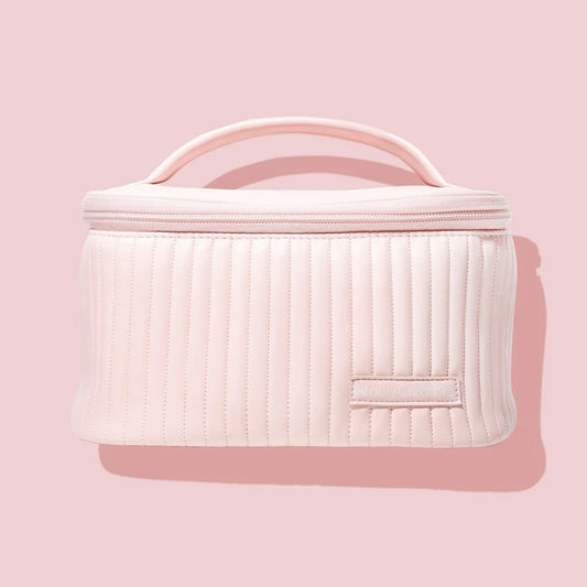 Ballet Pink Quilted Toiletry Bag – Estuche Acolchado Rosa 💼🎀 (2 Tamaños)